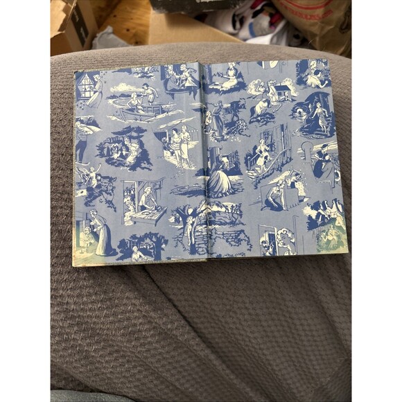 Nancy Drew Vintage 1954 #32 The Scarlet Slipper Mystery Carolyn Keene Blue Tweed - Picture 7 of 10